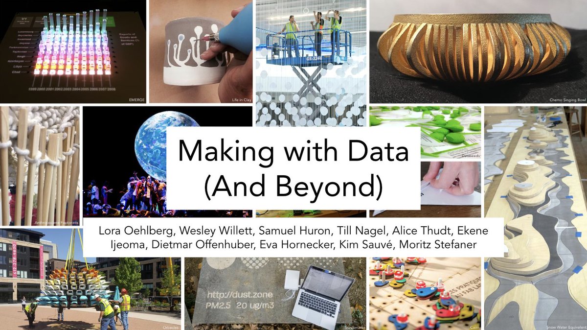 Tomorrow @tillnm Wesley Willett & I gonna host a panel on Physical Data #visualization at #CHI2023 it will be at 9:00 - Hall Z. With Lora Oehlberg, @al_ice_t @Kim_Sauve @dietoff @ekeneijeoma Eva Hornecker, and @moritz_stefaner ! Come & Join us: programs.sigchi.org/chi/2023/progr…