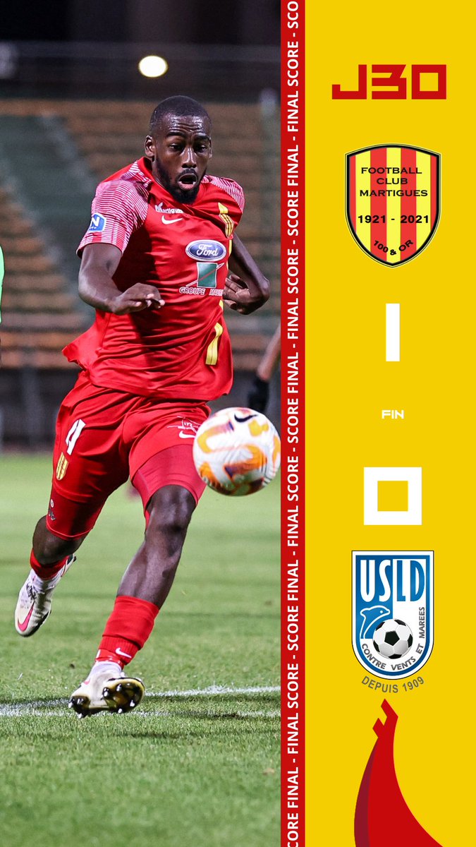 fc_martiguesoff's tweet photo. ⚽️ NATIONAL 

Fin du match à Turcan ! Le FC Martigues s’impose face à @usldunkerque et repasse premier au classement du championnat national ⚡️

#toujoursplushaut https://t.co/0f7zAuSe3r