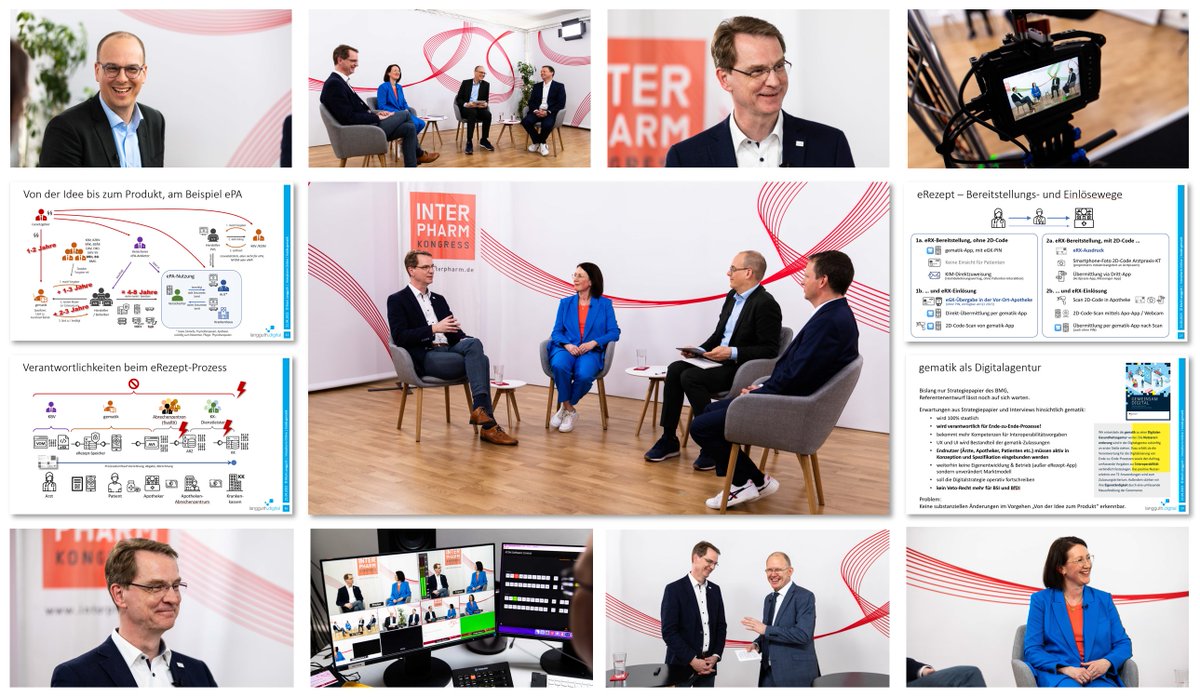 MLangguth's tweet photo. ⁉ „Inside #gematik“ – Wie funktioniert sie?
⁉ Wo stehen wir heute & morgen beim #eRezept?
⁉ Relevanz der #TI-Anwendungen für pharmakologischen Dienstleistungen?
Über diese Themen durfte ich bei der #Interpharm-Online berichten. Die anschließende Podiumsdiskussion zum Thema der
„Nutzen für die #Apothekenpraxis aus der #Digitalisierung ziehen“
haben wir in sichtlich entspannter aber nicht minder ernsthafter Tiefe diskutiert.😊
Eine tolle Veranstaltung! 👍
Verpasst?
Alle Beiträge noch ein paar Wochen einsehbar:
https://t.co/NxMOG949df
Weiter zum Thema Digitalisierung geht’s auf der #DMEA!😃👍
(Fotos: Moritz Hahn/Deutscher Apotheker Verlag)