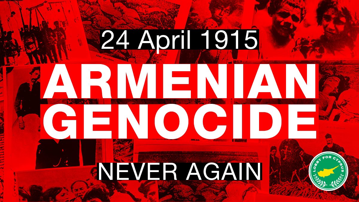 On #ArmenianGenocide Memorial Day we commemorate the 1.5m Armenians murdered at the hands of the Ottoman Empire and emerging nation of #Turkey. We call on all states to recognise this state planned mass destruction of the Armenians as #Genocide. #1915neveragain #genocide1915