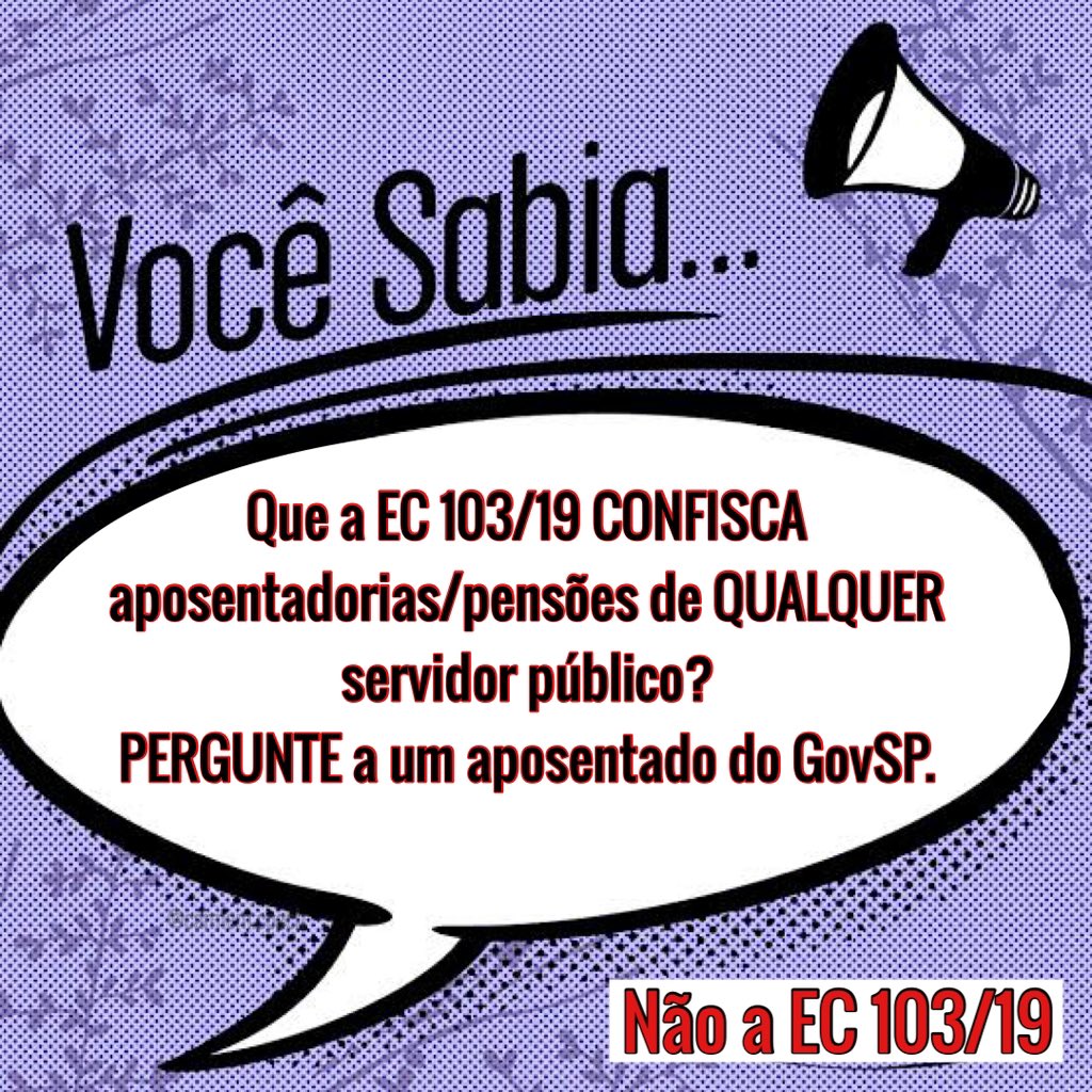 larissasegundo1's tweet photo. EC 103/19 é uma AFRONTA a TODOS servidores públicos seja Federal/Estadual/Municipal, pq CONFISCA os proventos de aposentadoria levando a fome e ao desespero servidores aposentados. #LiraRevogueConfisco da EC 103/19 @ArthurLira_  
@rodrigopacheco 
@CarlosLupiPDT https://t.co/QGS2HxZAhG