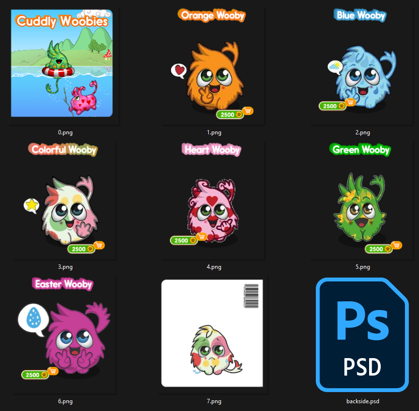 TimotaiPanfu's tweet photo. Wooby catalogue created back in November 2022 as a new addition to the Pet shop. #panfu https://t.co/bIpnwfj1Lr