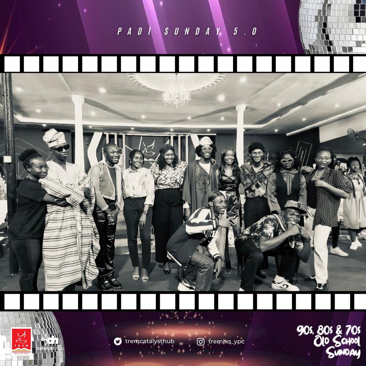 tremcatalysthub's tweet photo. ⏪⏪Did someone press the rewind button?!
Check out pictures from Padi Sunday with the 90s,80s n 70s theme.

We decided to go retro and we did! Amazing costumes and attires all round church!😍😍😍
.
.
.
#Padisunday
#Agape
#TREM
#explore
#explorepage
#tremhq
#oldschool
#vintage https://t.co/cTLfFNScnF