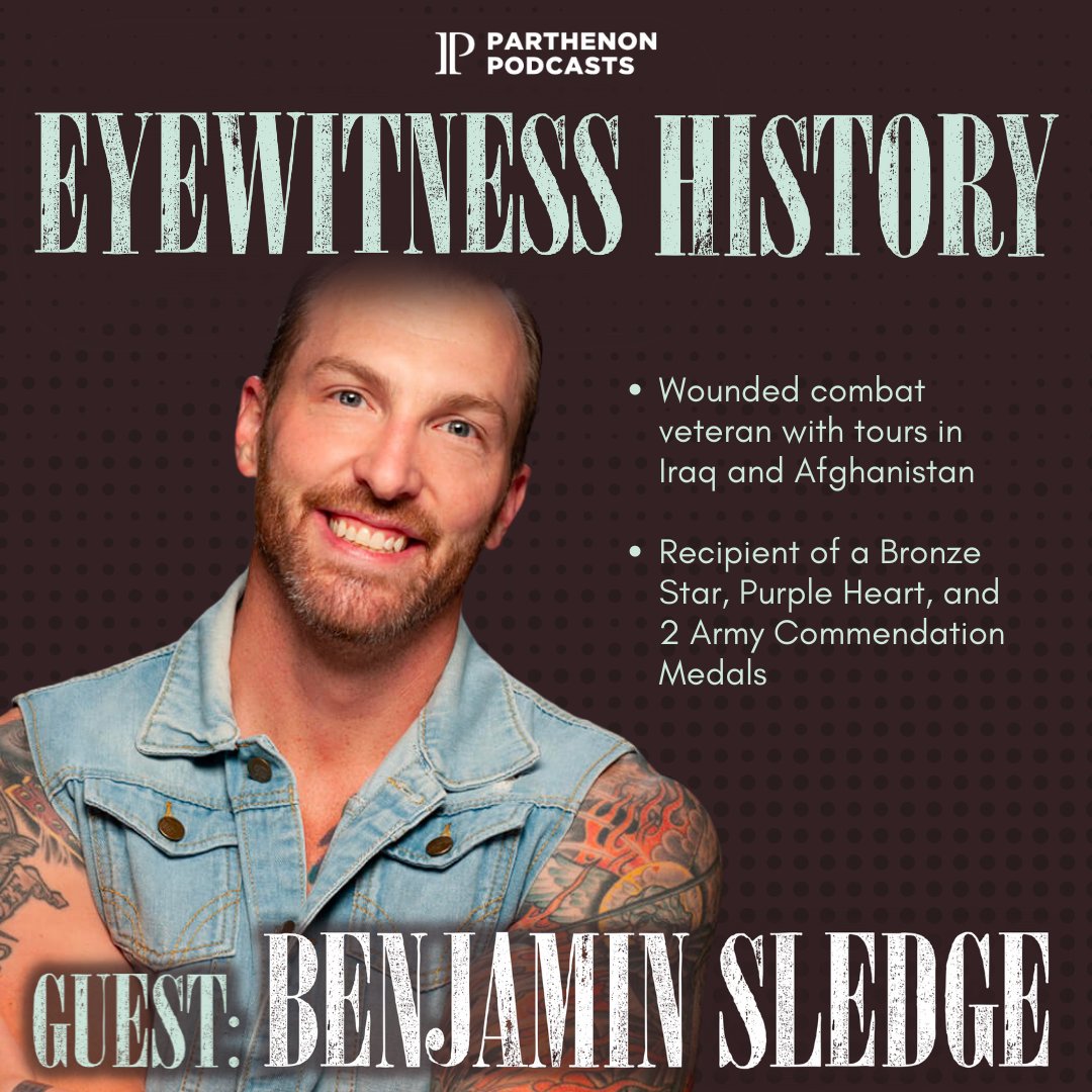Eyewitness History (@eyewitnesspod) on Twitter photo Huge congratulations to veteran <a href="/benjamincsledge/">Benjamin Sledge</a> who was just awarded the Gold award for his book "Where Cowards Go To Die"
We interviewed him about the book last year. Hope you enjoy this interview!
Apple Podcasts: podcasts.apple.com/.../the.../id1…...
Spotify: open.spotify.com/episode/1aWhJA…... Huge congratulations to veteran <a href="/benjamincsledge/">Benjamin Sledge</a> who was just awarded the Gold award for his book "Where Cowards Go To Die"
We interviewed him about the book last year. Hope you enjoy this interview!
Apple Podcasts: podcasts.apple.com/.../the.../id1…...
Spotify: open.spotify.com/episode/1aWhJA…...