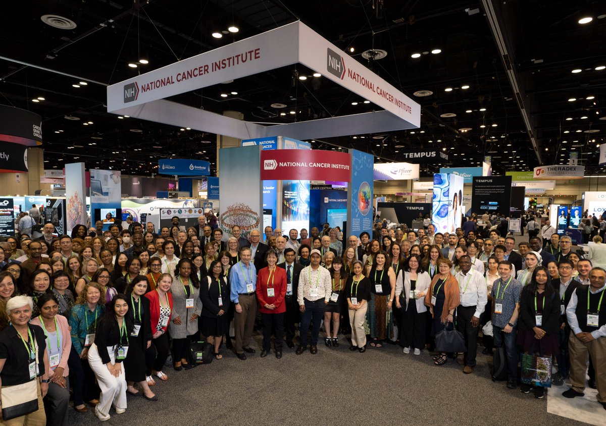 It was so uplifting to catch up with old friends and make new connections across the #CancerResearch community at #AACR23. 

As seen in our group photo, <a href="/theNCI/">National Cancer Institute</a> was very well-represented at the meeting, too! #CancerMoonshot #NationalCancerPlan #Every1HasARole