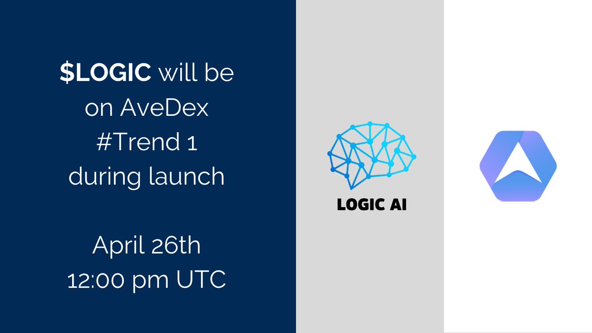 ✅✅✅
We will be on AveDex #trend 1 during launch.

Buy $LOGIC on Pinksale and enjoy taking profit 💸

AveDex Page : ave.ai/token/0x8e89df…

Pinksale Presale Page : pinksale.finance/launchpad/0xA6…
