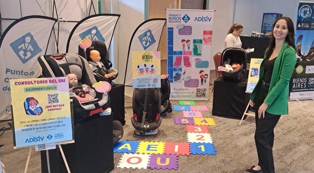 #SEGURIDADVIAL ENTRE #MÉDICOS 
Se realiza el Congreso Nacional de #Pediatría y <a href="/mamaseguras/">Mamás y Niñ@Seguros - ADISIV</a> sigue generando #ConcienciaVial entre los Profesionales de la #Salud.
Arriba del #auto, cada niño en su #SRI, desde el Día Cero.