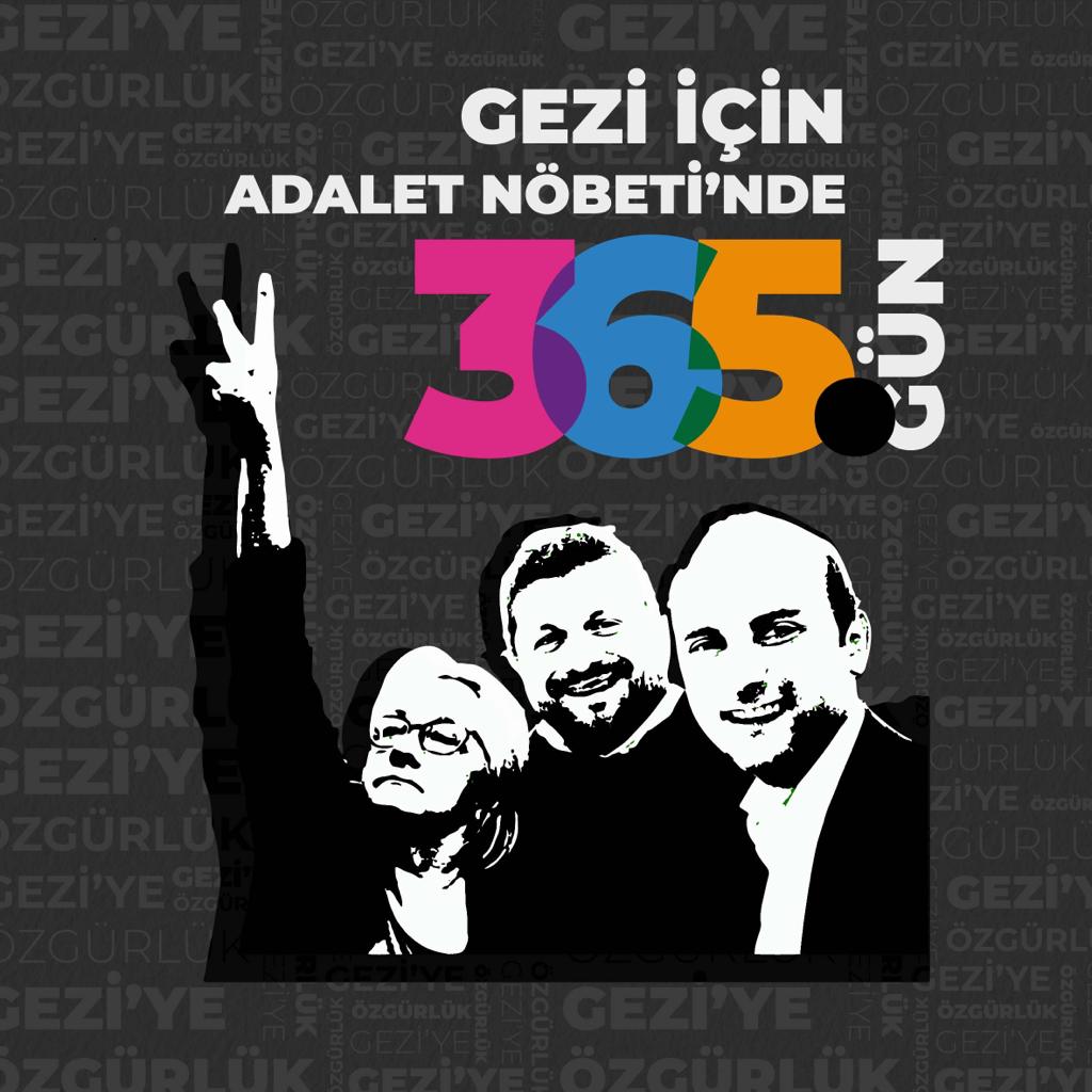 #SesÇıkar
#GeziTutsakları
#GeziyiSavunuyoruz 
#365gün     #Tutsaklığın1yılı
#AdaletNöbetinde1Yıl