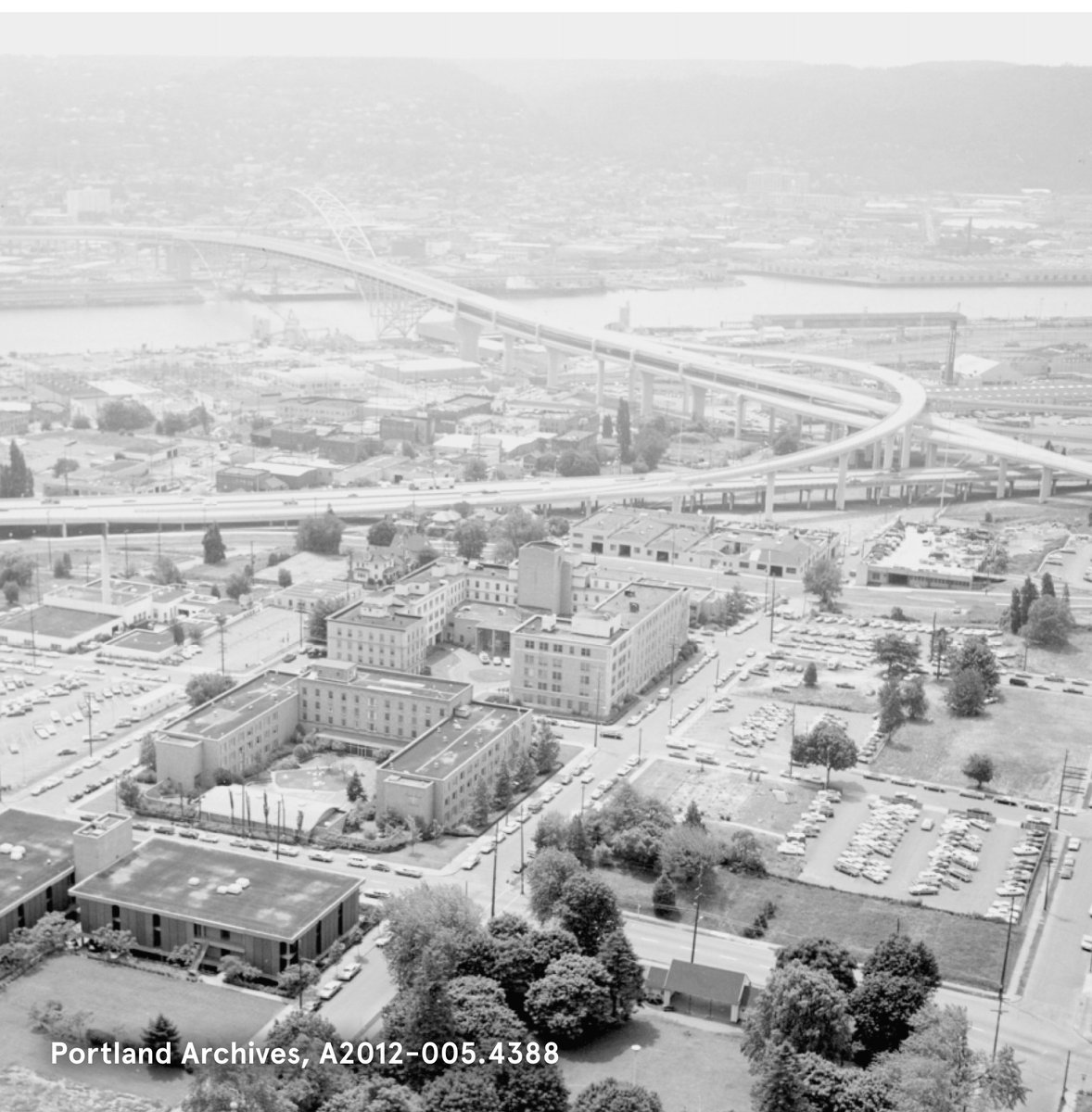 1803_Fund's tweet photo. Black people have always been central to American economic success, but have rarely had access to the benefits that enable wealth creation. 1803 Fund’s inaugural project, Rebuild Albina, will strengthen PDX’s historic Black community. Credit: City of Portland Archives https://t.co/TlGAkOMLRI