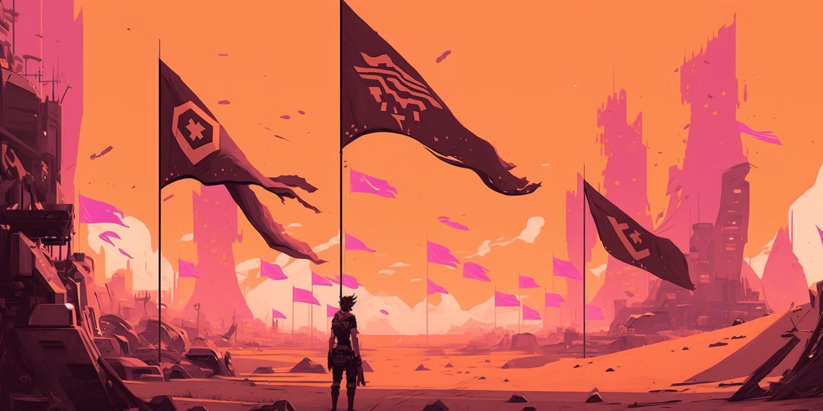 The Pioneers [2 of 8]

🏜️ Amidst the desolate sands of this cataclysmic wasteland, it houses the 3 main factions in which tribes reside under: The Alliance, The Syndicate, and The Resistance. These groups roam the land, searching, pillaging, bartering, and fighting for Ether.