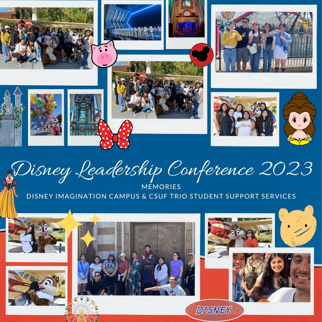 CsufTrioSSS's tweet image. Thank you all that attended the Disney Leadership Conference 2023! We are truly grateful to have had this opportunity and meet so many of you! It truly was a wonderful and exciting day as a TRIO SSS community. ❤️#disneyimaginationcampus #csuftriosss #triosss #csuf