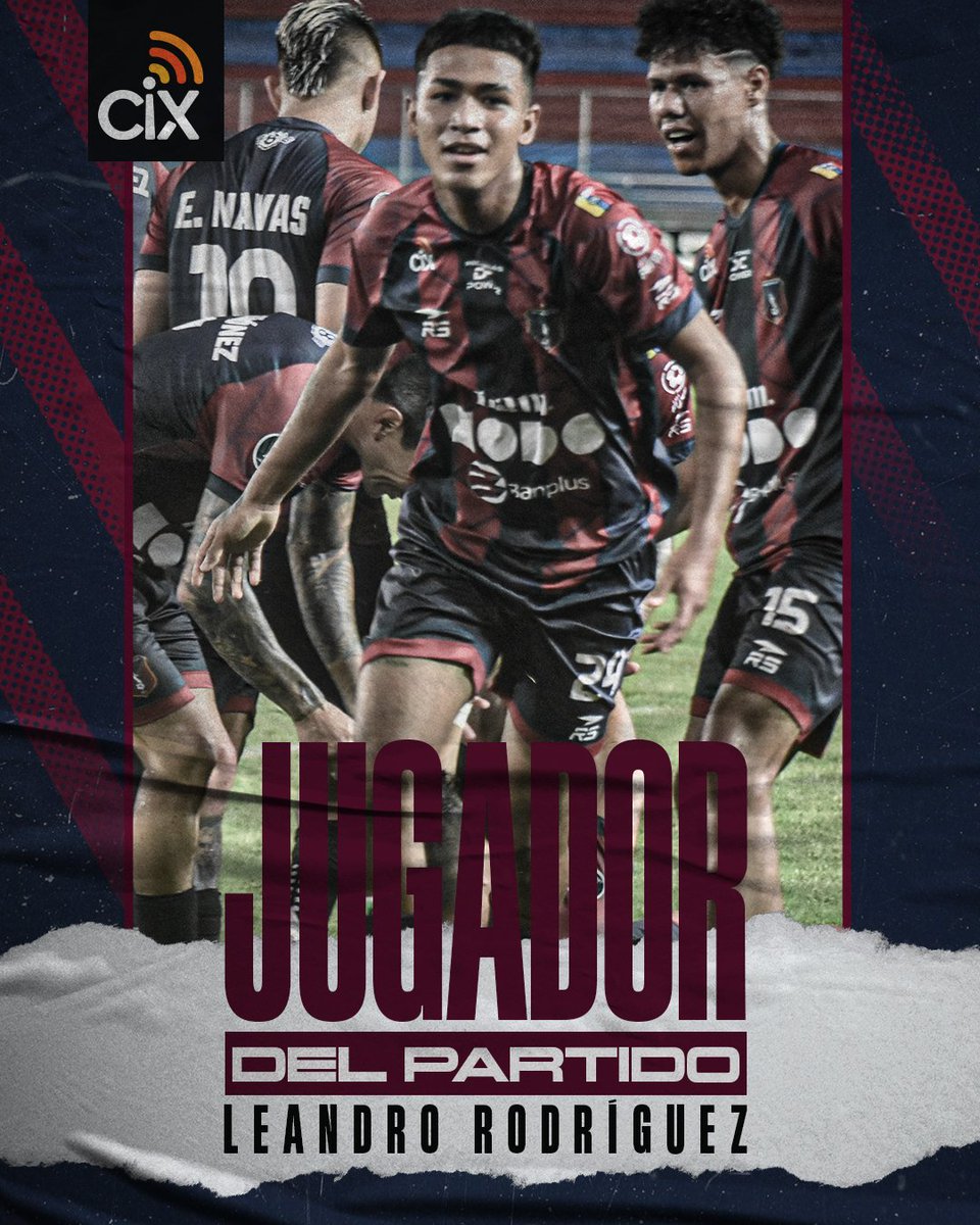Monagas_SC's tweet photo. ¡𝘿𝙤𝙗𝙡𝙚𝙩𝙚 𝙥𝙖𝙧𝙖 𝙨𝙚𝙡𝙡𝙖𝙧 𝙡𝙖 𝙫𝙞𝙘𝙩𝙤𝙧𝙞𝙖! ⚽️ ⚽️

¡Leandro Rodríguez (2005) es el #JugadorCixDelPartido! 🎖📡

#MonagasSC 
#SangreGuerrera 🔵🔴 https://t.co/7AqYnnwTMo