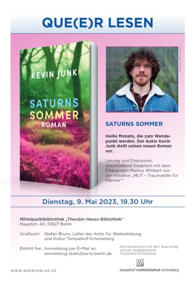 TymScorpus's tweet photo. !b ##bildbeschreibung #alternativetext
💖🧚♀️Hi hi Queens & Queers,
Ich möchte euch für die kommende Que(e)r lesen- Lesung einladen. Am 9. Mai um 19:30 Uhr würde ich euch gerne im Publikum begrüßen und mich euch Queere Literatur feiern und zelebrieren.🧚♀️💖 https://t.co/fLmIAAVtNa