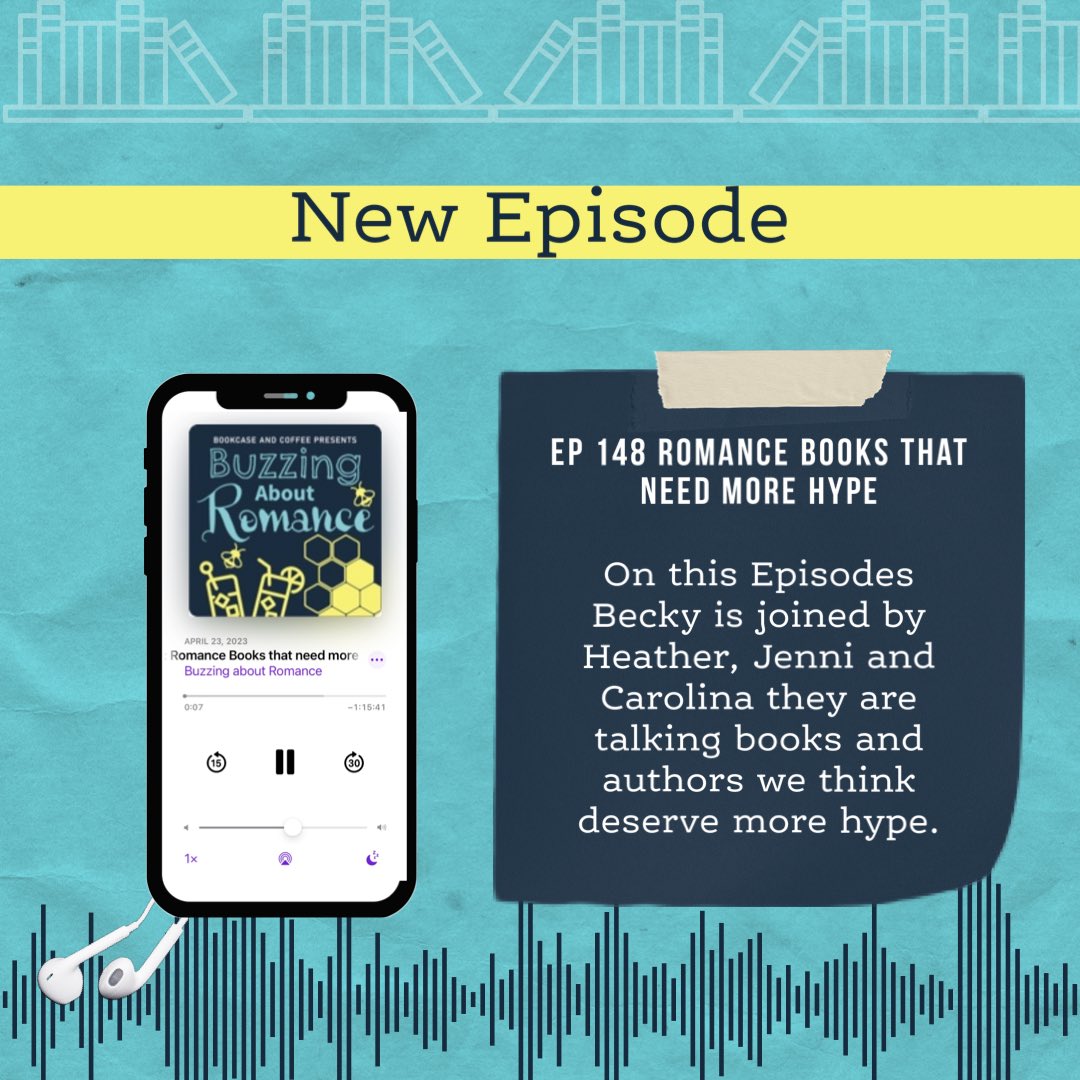 🎧 New Episode 🎧

On this Episodes Becky is joined by Heather, Jenni and Carolina they are talking books and authors we think deserve more hype. 

link.chtbl.com/BuzzingBooksPod
#Bookstagram #books #Romancereaderspodcast #LadyPodsquad #romancereads #Litpodcast #Podcast #Bookishpodcast