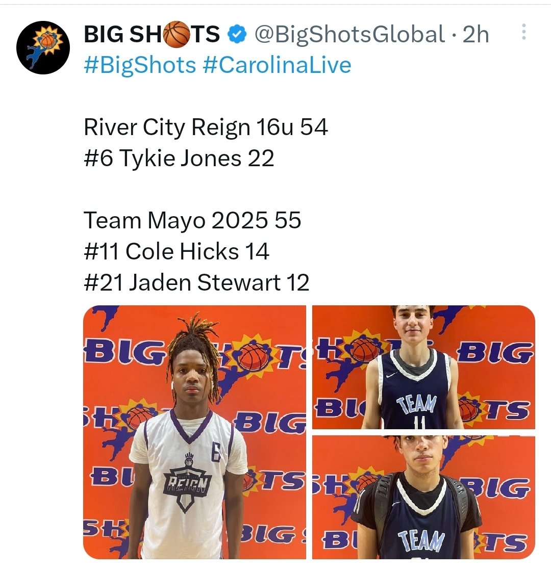 tyyulit_'s tweet photo. On behalf of my coaches, my teammates, and myself, Thank you @BigShotsGlobal @BigShotsToday for a great event this past weekend in Rock Hill, SC.  More work to do but we'll be back....😈

River City Reign 2025
#WeReign👑 
@RiverCityReign https://t.co/ueB16nCVql