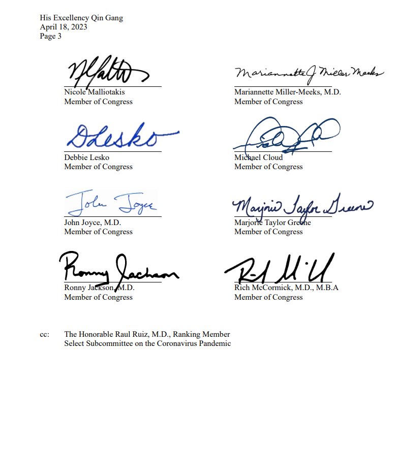 Select Subcommittee on the Coronavirus Pandemic (@covidselect) on Twitter photo .<a href="/ChineseEmbinUS/">Chinese Embassy in US</a> claims that science & “scientists” should be at the forefront of our investigation into COVID origins.
Today, <a href="/COVIDSelect/">Select Subcommittee on the Coronavirus Pandemic</a> asked the Embassy to make five Chinese scientists available for in-person, transcribed interviews.
Stop interfering, start cooperating⤵️ .<a href="/ChineseEmbinUS/">Chinese Embassy in US</a> claims that science & “scientists” should be at the forefront of our investigation into COVID origins.
Today, <a href="/COVIDSelect/">Select Subcommittee on the Coronavirus Pandemic</a> asked the Embassy to make five Chinese scientists available for in-person, transcribed interviews.
Stop interfering, start cooperating⤵️