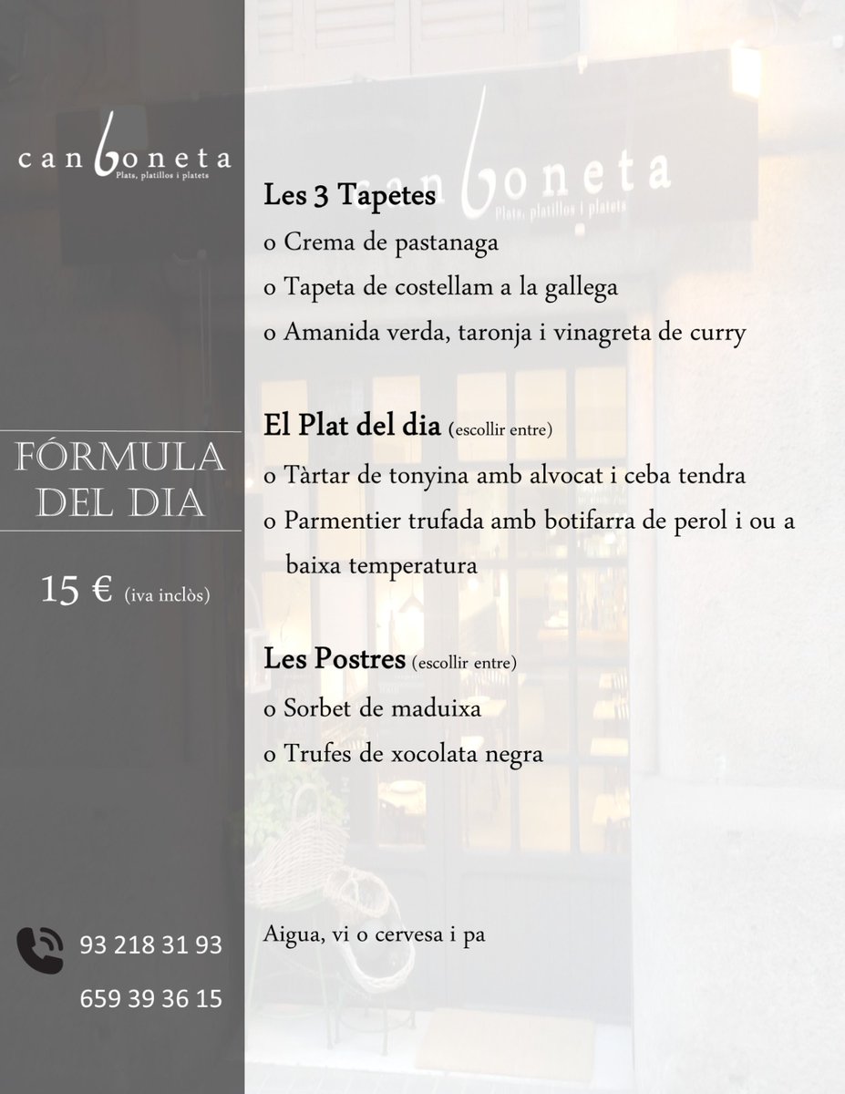 La Fórmula del dimarts!!!
Benvinguts!!!