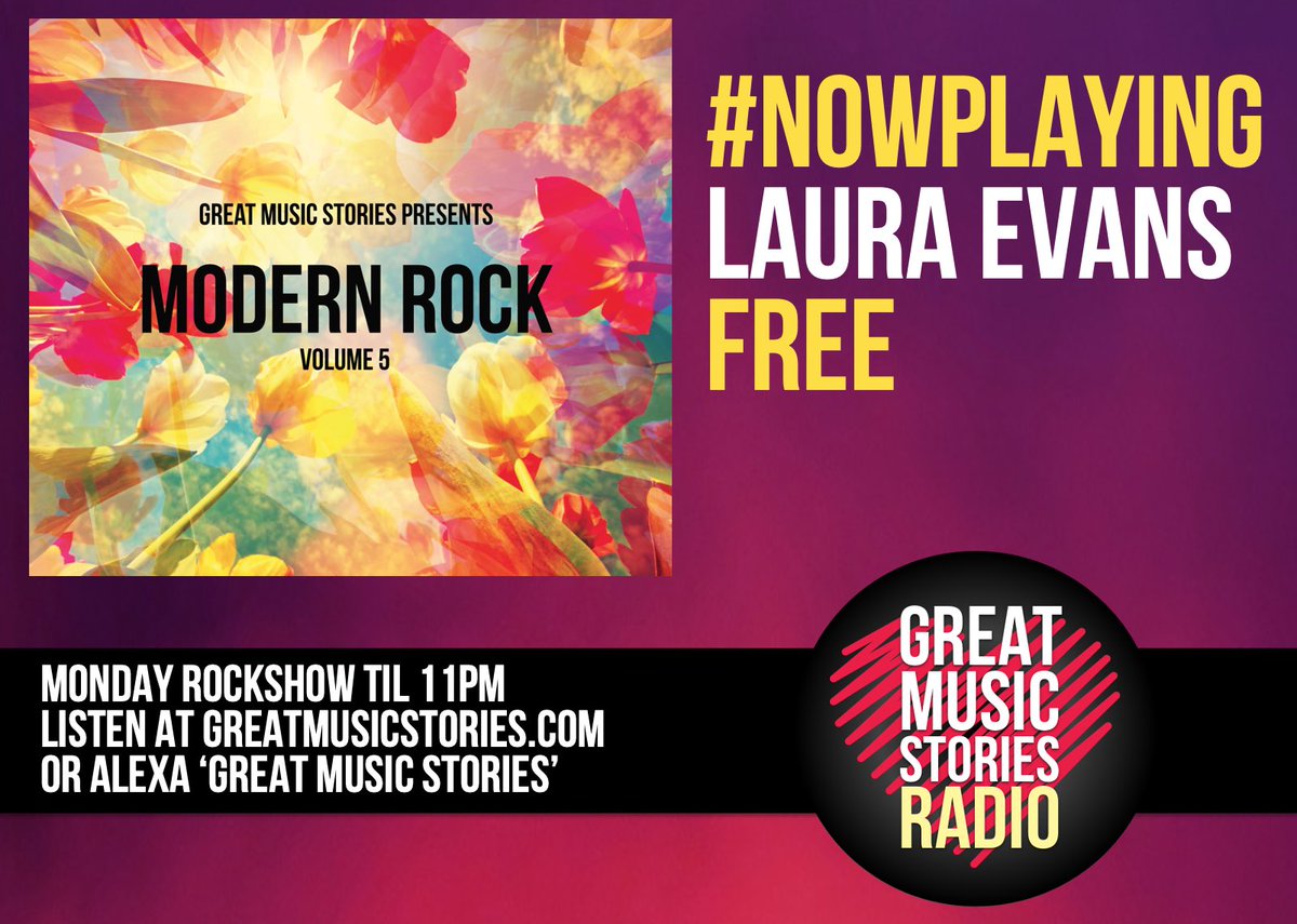 GuyB_rockshow's tweet photo. A collection about the hope and freedom of the returning summer sun. This songs fits perfectly. Delighted #LauraEvans is on Modern Rock 5. Marvellous song https://t.co/SpQCGOx0xs