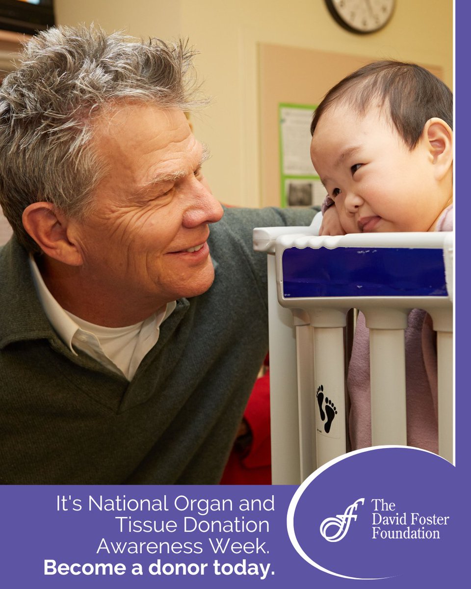 This week is National Organ and Tissue Donation Awareness Week, which celebrates the lives of those who have received life-saving transplants &amp; recognizes those who have donated to save others. Register to become a donor now: davidfosterfoundation.com/be-an-organ-do… #NOTDAM #NOTDAW #YouAreTheKey