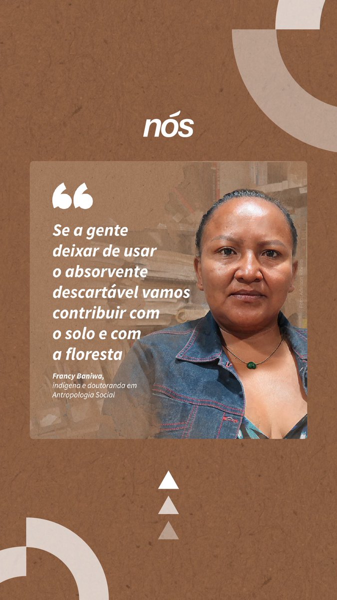 nosmdaperiferia's tweet photo. Como a luta contra o lixo une as mulheres?

Francy Baniwa participa de um projeto que desenvolve absorventes reutilizáveis e gera renda para algumas comunidades indígenas de São Miguel da Cachoeira (AM) + https://t.co/ZXCfCurhwS