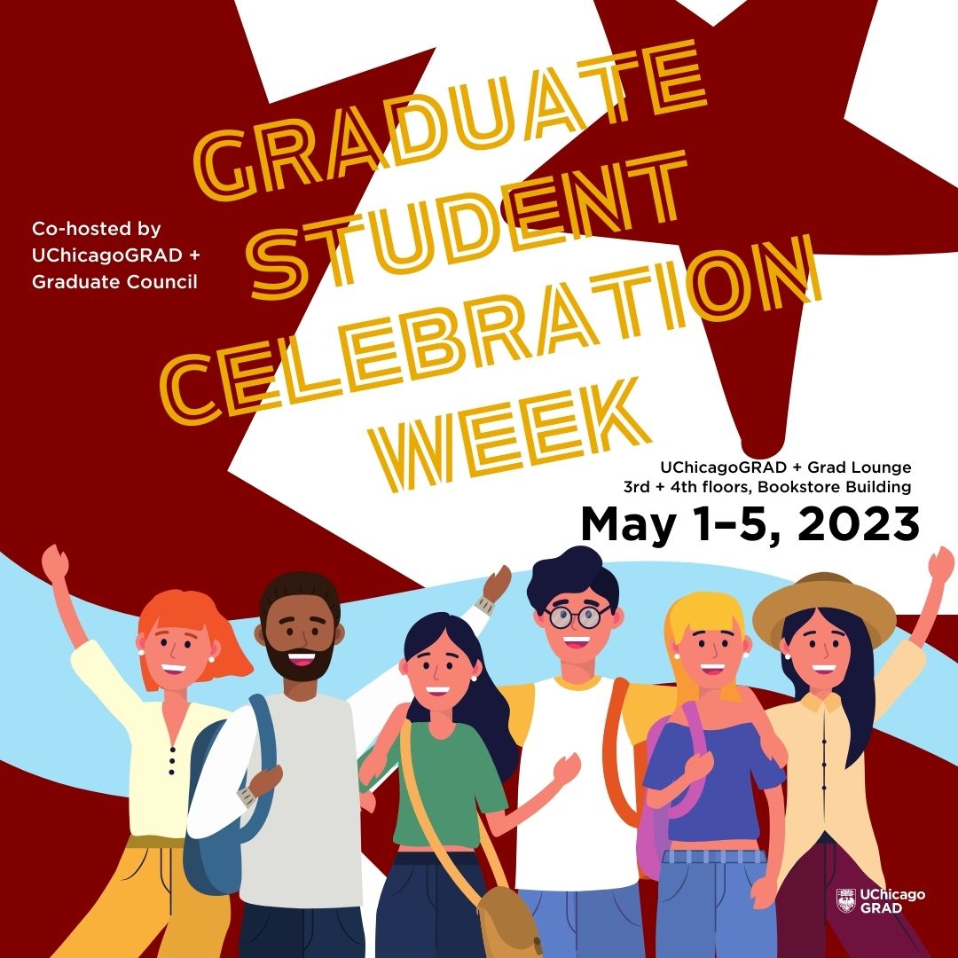 We're gearing up for Graduate Student Celebration Week, May 1-5! Special programming includes a "Brain Boost" breakfast, professional headshots, pizza lunch, a Paint Your Thesis/Paint Diss afternoon and more.