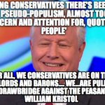 @JohnBasham @FoxNews @TuckerCarlson The Bill Kristol. Mitch McConnell. Bush Dynasty. Frank Luntz. Paul Ryan. John Boehner. RINO NETWORK. 