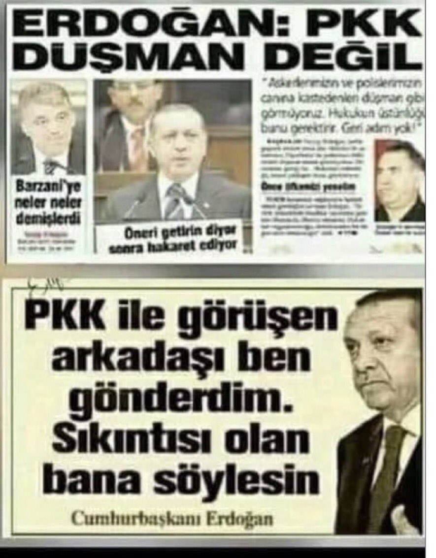 @ankara_kusu Ama Erdoğan PKK yı desteklemiş.