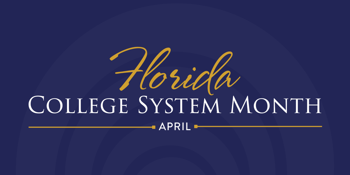 Proud to serve our great community as one of the 28 Florida colleges! 💙💛