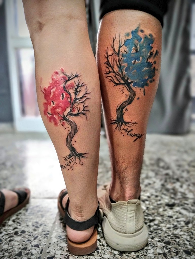 Tatuaje de pareja, si tiene pareja hágase uno, sino igual, tatúese