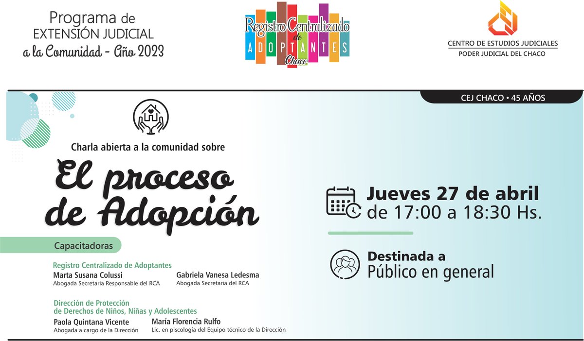 CEJChaco's tweet photo. Invitamos a participar a través de nuestro canal de Youtube https://t.co/aZCvYPiy26 https://t.co/0kD5R7KOxK