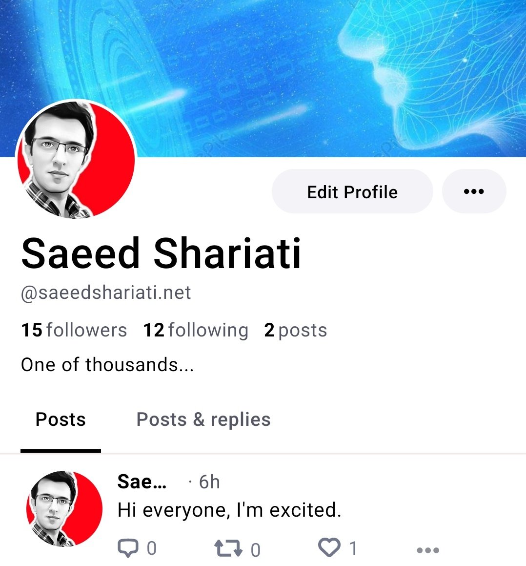 آغاز پرواز در آسمان آبی
با دعوت یک رفیق، به بلواسکای پیوستم
#bluesky
staging.bsky.app/profile/saeeds…