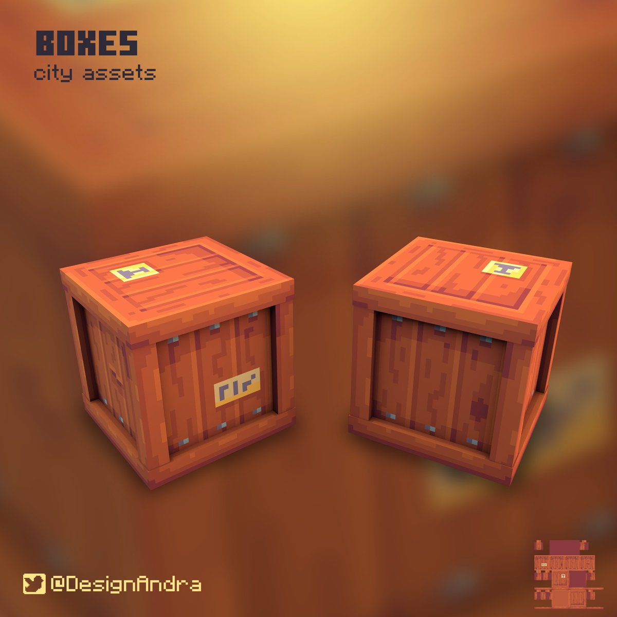 DesignAndra's tweet image. #day19
Box ✅
#blockbench #minecraft