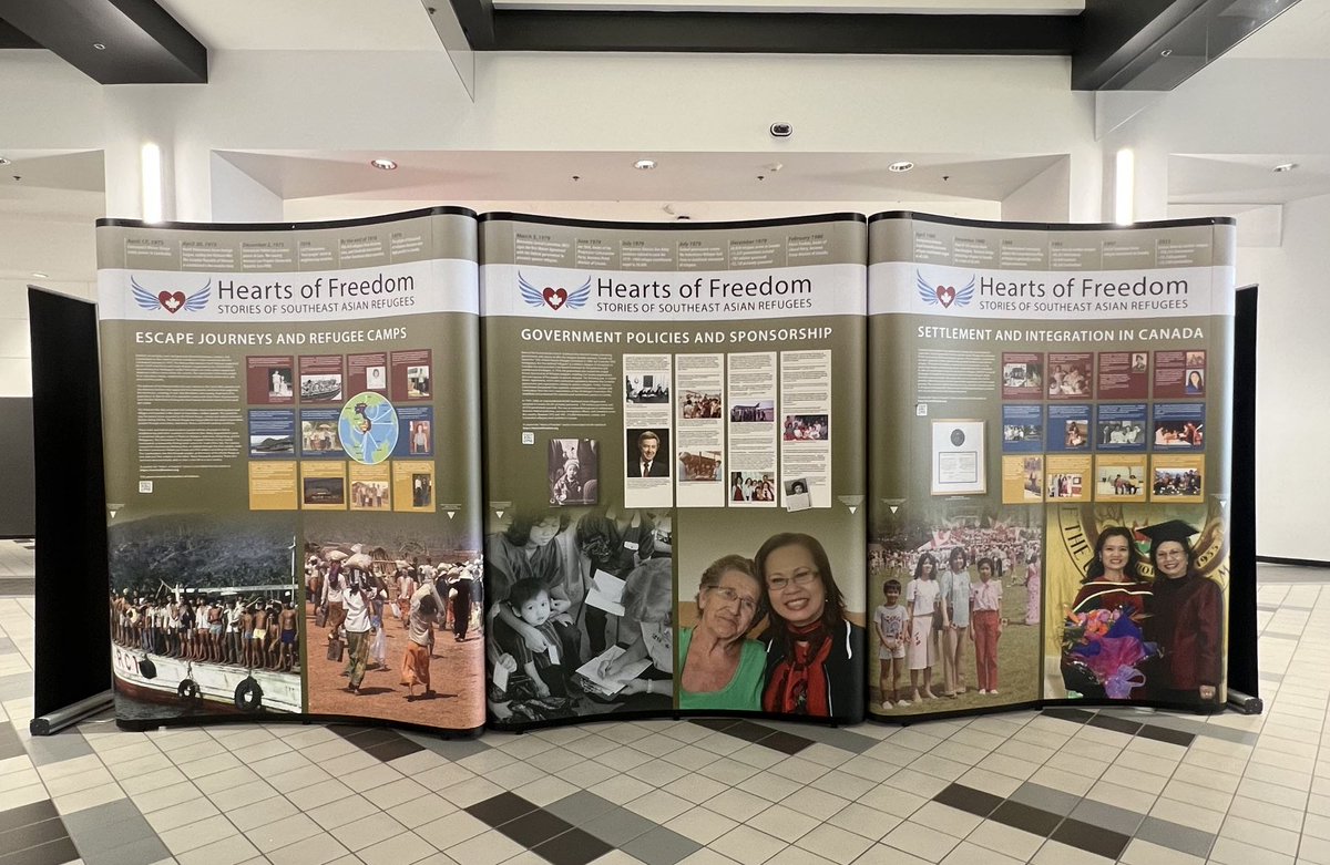 Check out @PchcMoM's 'Hearts of Freedom - Stories of Southeast Asian Refugees,' an exhibition featuring the personal histories & stories of refugees who came to Canada between 1975-1985. The exhibition will run until Apr. 30 in the HC Concourse. 

Info: ow.ly/7jOq50NQQtk