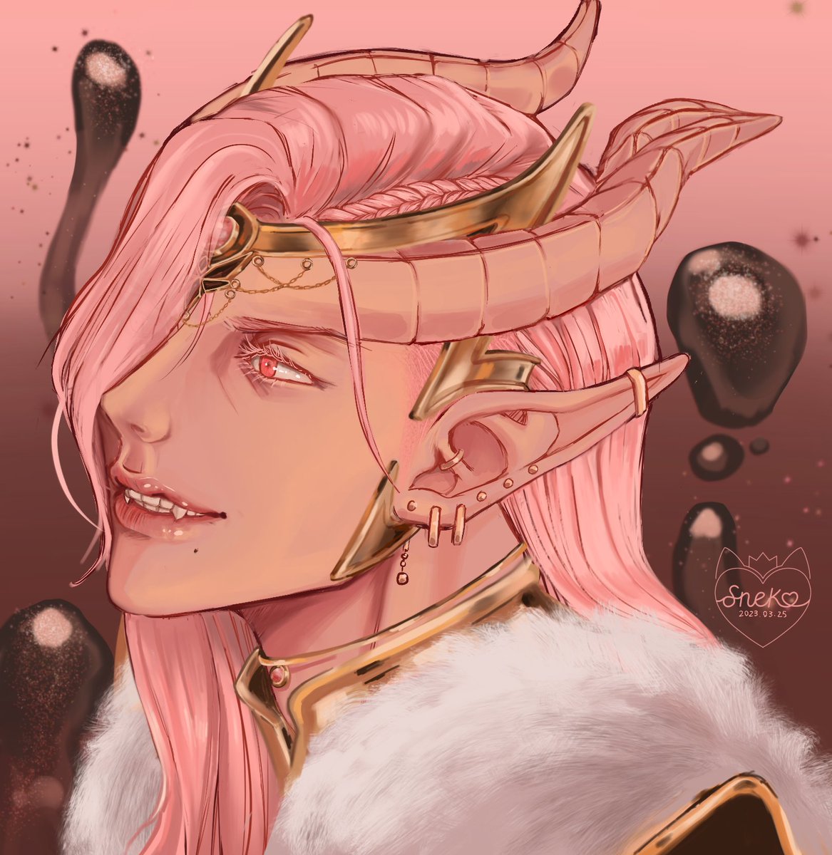 Snekoko's tweet photo. The character development is real
Character is my Tiefling (also a half-elf??) warlock, Katriel
Also my commissions are open!!

#DnDcharacter #dnd #oc #art #illustration #dungeonsanddragons #DungeonsAndDragonsMovie #DungeonsAndDragonsHonorAmongThieves #commissionsopen https://t.co/ZowV3D3ulo