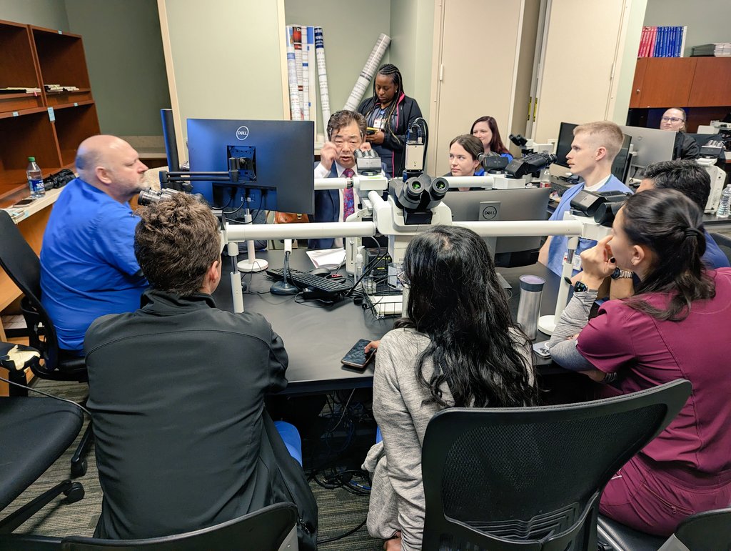 UTMB_Pathology's tweet image. We had the pleasure of hosting @ZhaiJim for Grand Rounds and a salivary gland #unknowns conference today! The residents had an excellent and educational experience with Dr. Zhai and are grateful for his time and experience.
#ENTpath #pathres #Pathologists
@MayoPathology