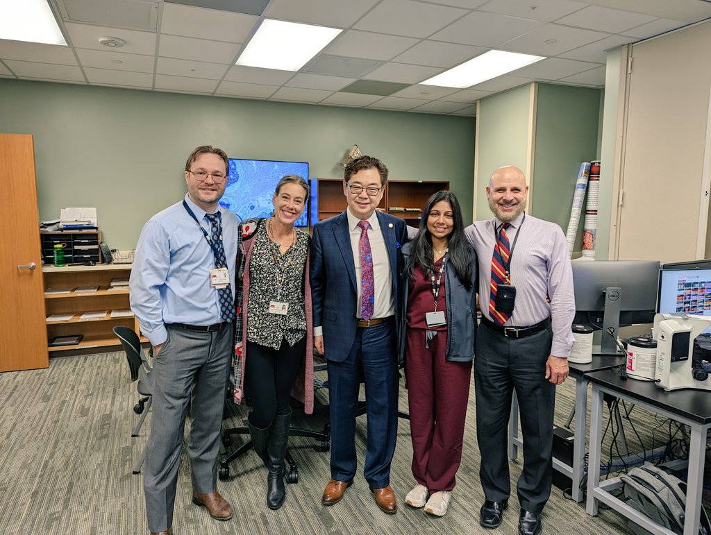 UTMB_Pathology's tweet image. We had the pleasure of hosting @ZhaiJim for Grand Rounds and a salivary gland #unknowns conference today! The residents had an excellent and educational experience with Dr. Zhai and are grateful for his time and experience.
#ENTpath #pathres #Pathologists
@MayoPathology