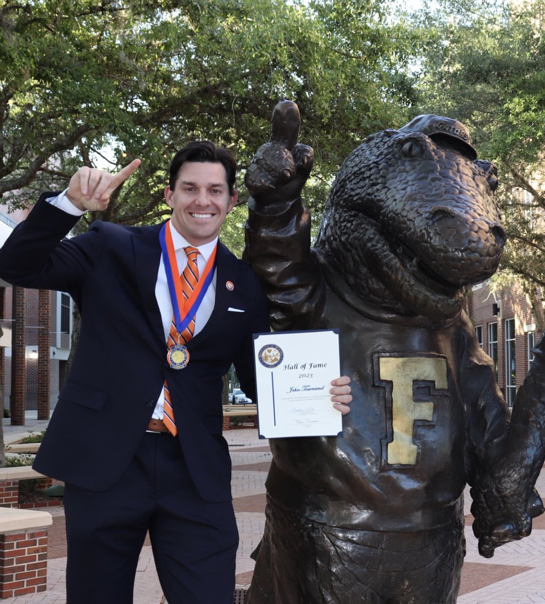 Officially inducted into the <a href="/UF/">FLORIDA</a> hall of fame! 
What a blessing to receive one of the highest honors from the greatest university on the planet!

GO GATORS 🐊