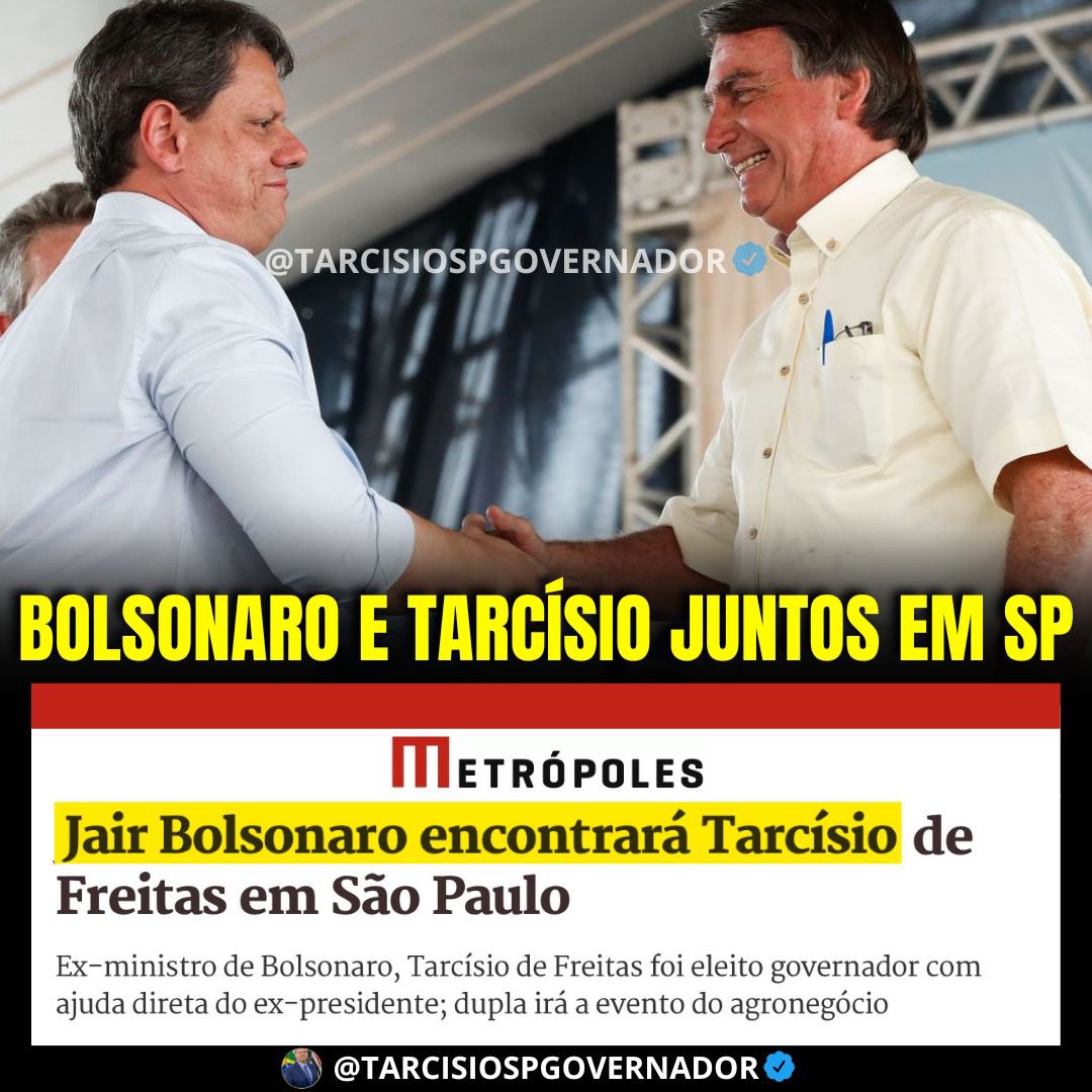 Bolsonaro e Tarcísio participarão na próxima segunda (1º/5) da abertura da Agrishow, feira do agronegócio prestigiada por ruralistas. Quem está ansioso?