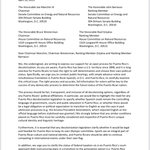 #ICYMI: “The right process and substance to decolonize #PuertoRico are essential requirements to begin this bright future for both countries. That is why we reiterate the need to move forward with self-determination legislation after open, robust, and fully bilingual hearings are… https://t.co/xMR9g7a7Ix 