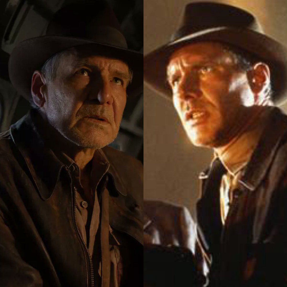 Did anyone else think of this shot from #LastCrusade when seeing the new pic? #IndianaJones #DialofDestiny