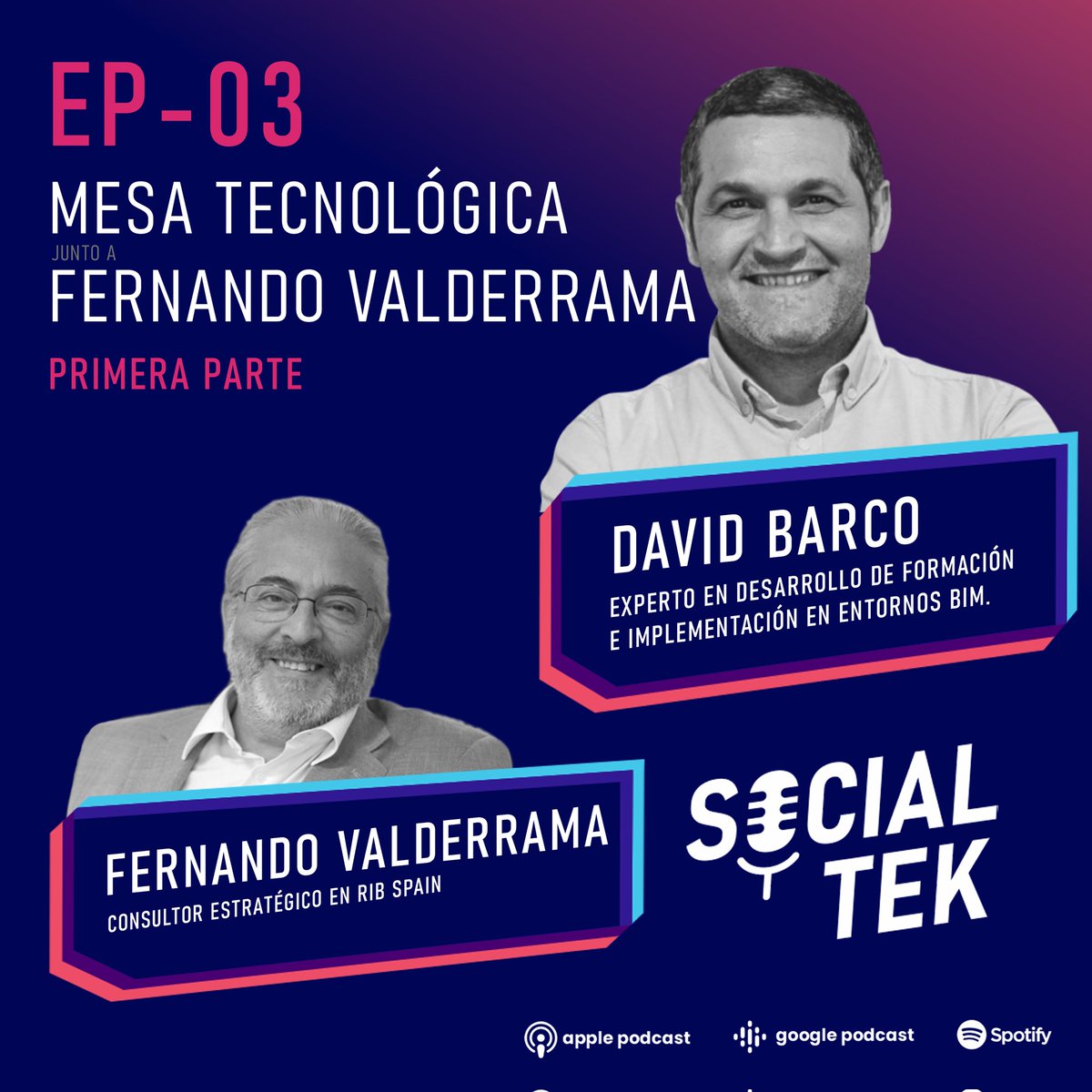 <a href="/qbimgest/">David Barco</a> ➕ Fernando Valderrama🟰 EP 3 listo para disfrutarlo🔝
Socialtek socialtek.info
Spotify open.spotify.com/episode/6b0dBl…
Apple podcasts.apple.com/us/podcast/e03…
Google podcasts.google.com/feed/aHR0cHM6L…
Ivoox: go.ivoox.com/rf/106791813
🗣️<a href="/berrilan/">Berrilan</a>
<a href="/BimChannel/">Bim Channel</a> <a href="/_Gestproject/">Gestproject®</a> <a href="/buticSchool/">butic The New School</a>