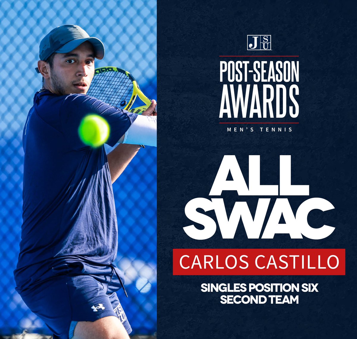 Congratulations to @gojsutigerstennis athletes Daniela Ramos, Raul Centeno, Richy Gamo and Carlos Castillo for being awarded SWAC postseason honors🏆 

#TheeILove | #SWACTen | #GoJSUTigers🐅