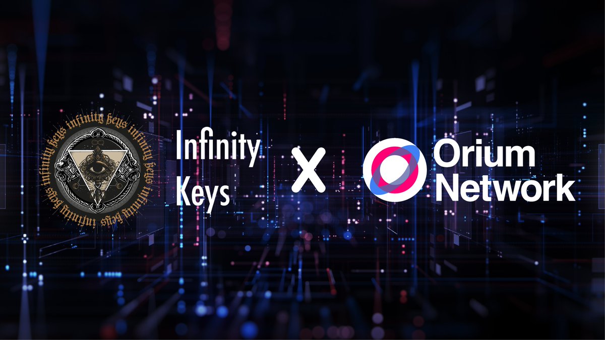 OriumNetwork's tweet photo. We're proud to announce the launch of our @InfinityKeys partnership/Quest campaign π¨
ππ¨
Moar details coming soonβ’
#Orium #InfinityKeys #LFG #web3 #quests https://t.co/baJm3Y0l1T