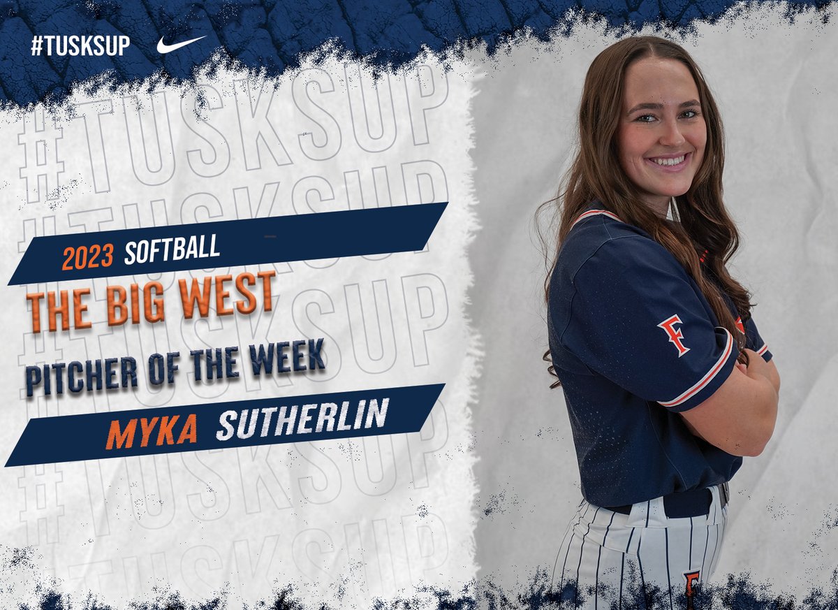 Fullerton_SB's tweet photo. Congrats to @meeksmyka who won her fifth @BigWestSports Pitcher of the Week Award this season and her third award in a row!  Also congrats to @hill_deshea who was named the Field Player of the Week!!

📰 -https://t.co/N79ZtUC1pQ

#TusksUp https://t.co/8HUxf0b151