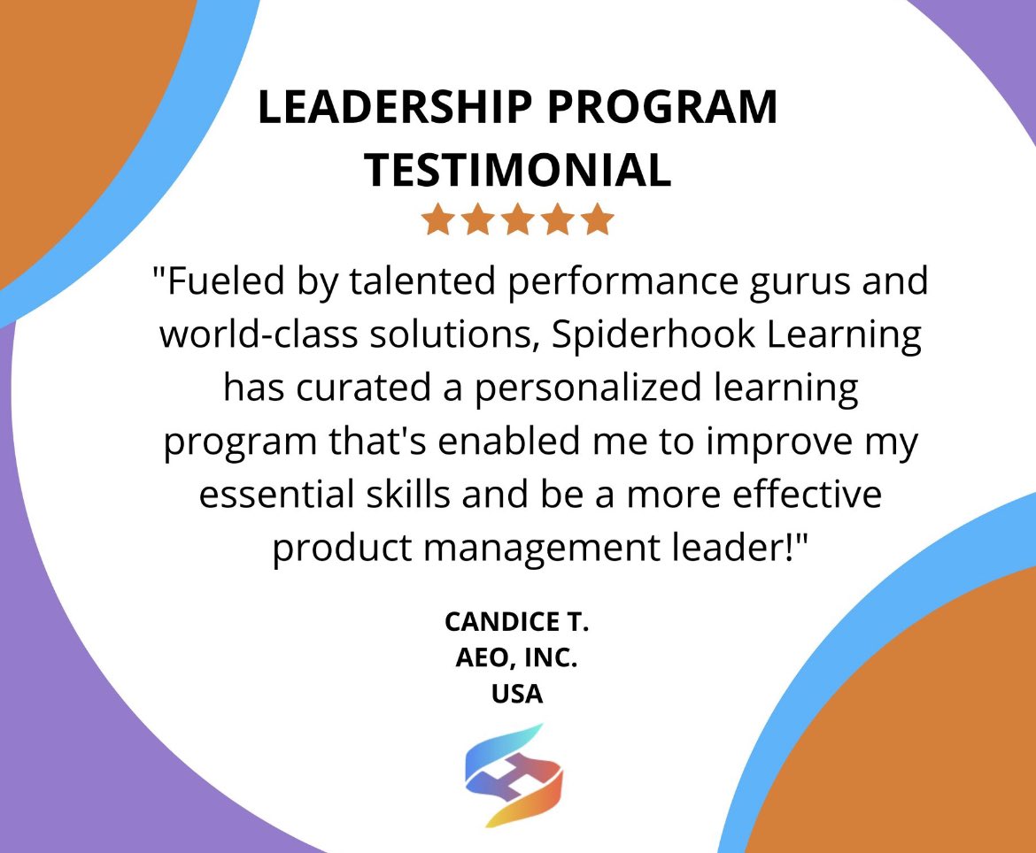 spiderhookph's tweet image. "Testimonials describe what has been, and are a promise of what is to come."
Ron Kaufman

#EmpowerToTransform
#spiderhook #spiderhooklearning #spiderhookph #gethookedwithspiderhook #talentdevelopment #powerskills #traininganddevelopment #softskills #essentialskills