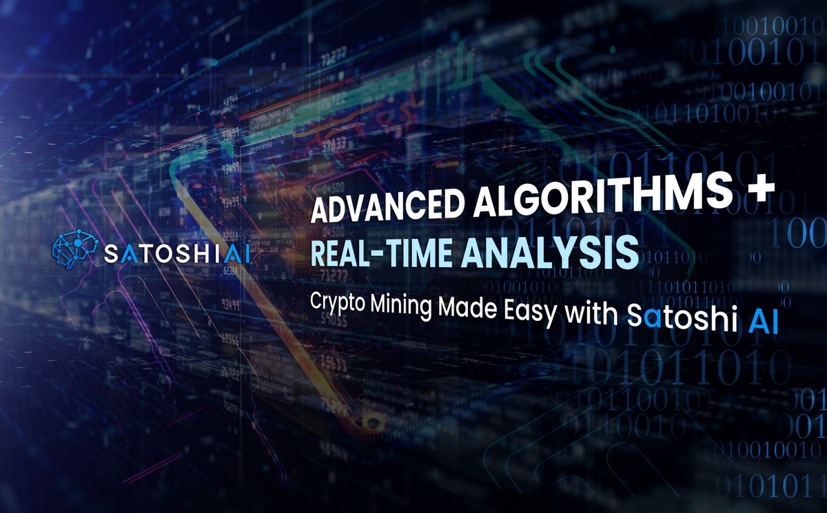 Join the future of mining with Satoshi AI - the perfect blend of advanced algorithms and real-time analysis for effortless mining. 🧑‍💻

#futureofSatoshiAI #satoshiai #aimining #crypto #artificialintelligence #advancedalgorithms #realtimeanalysis #CryptoMining #Mining