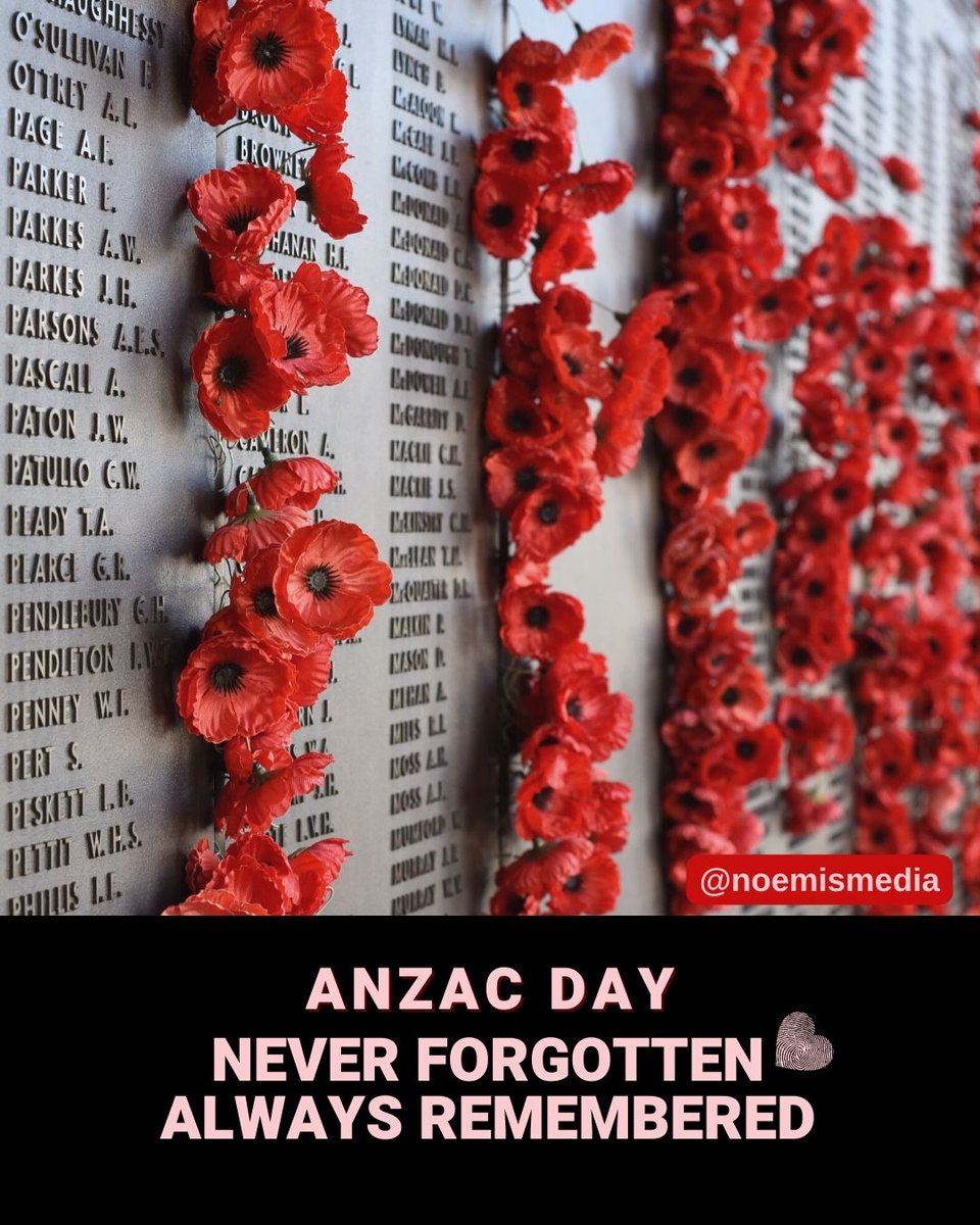 Anzac Day❤️
Never forgotten, always remembered ❤️ 

<a href="/NoemiBarrazueta/">Noemi Barrazueta; MBA</a> <a href="/OnlineHarbour/">Online Harbour</a> <a href="/noemismedia/">NOEMI +♥️</a> <a href="/CG_Strategies/">CG Strategies</a> <a href="/ohbestbooks/">Online Harbour Books</a> #AnzacDay #AnzacDay2023 #ANZAC #AnzacDayEve  #anzac2023 #peace #love #life #hope #family #friends #Australia #NewZealand #Sydney