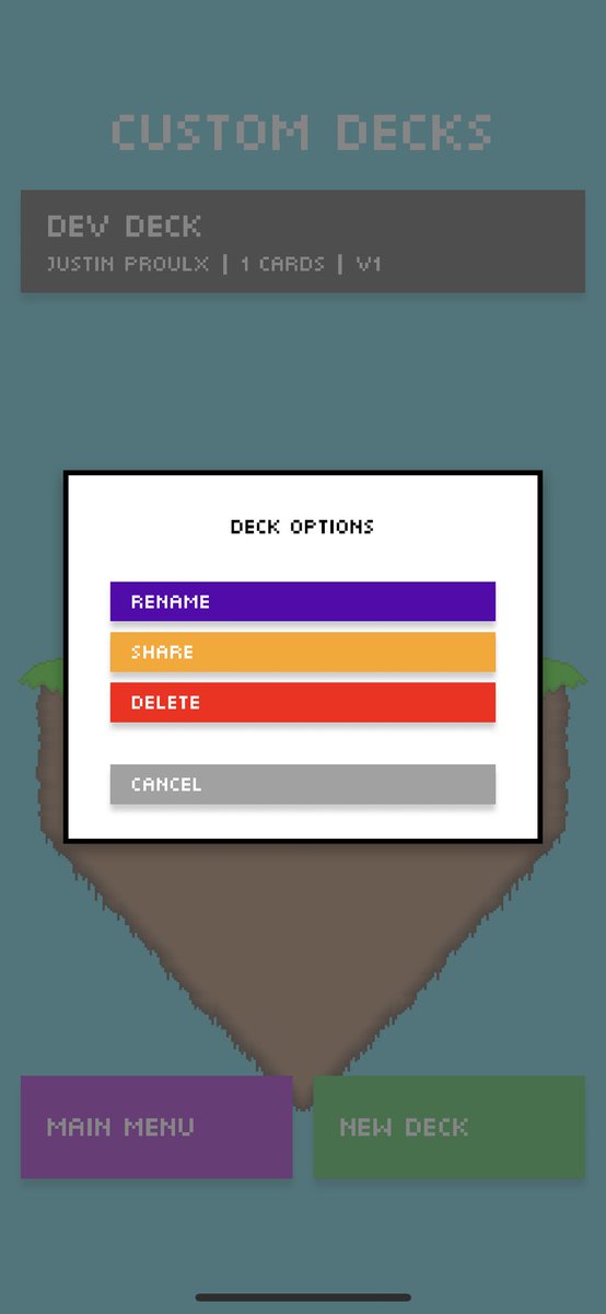 JustinAlexP's tweet photo. #Impeached2 will support importing and exporting custom decks📲

Got a political topic I didn’t cover or a joke I didn’t make in the default decks? Make your own deck with the built-in Deck Editor and send it to your friends!

iOS Beta available now
https://t.co/6St6KXzqqL https://t.co/wtX2R0qNG5