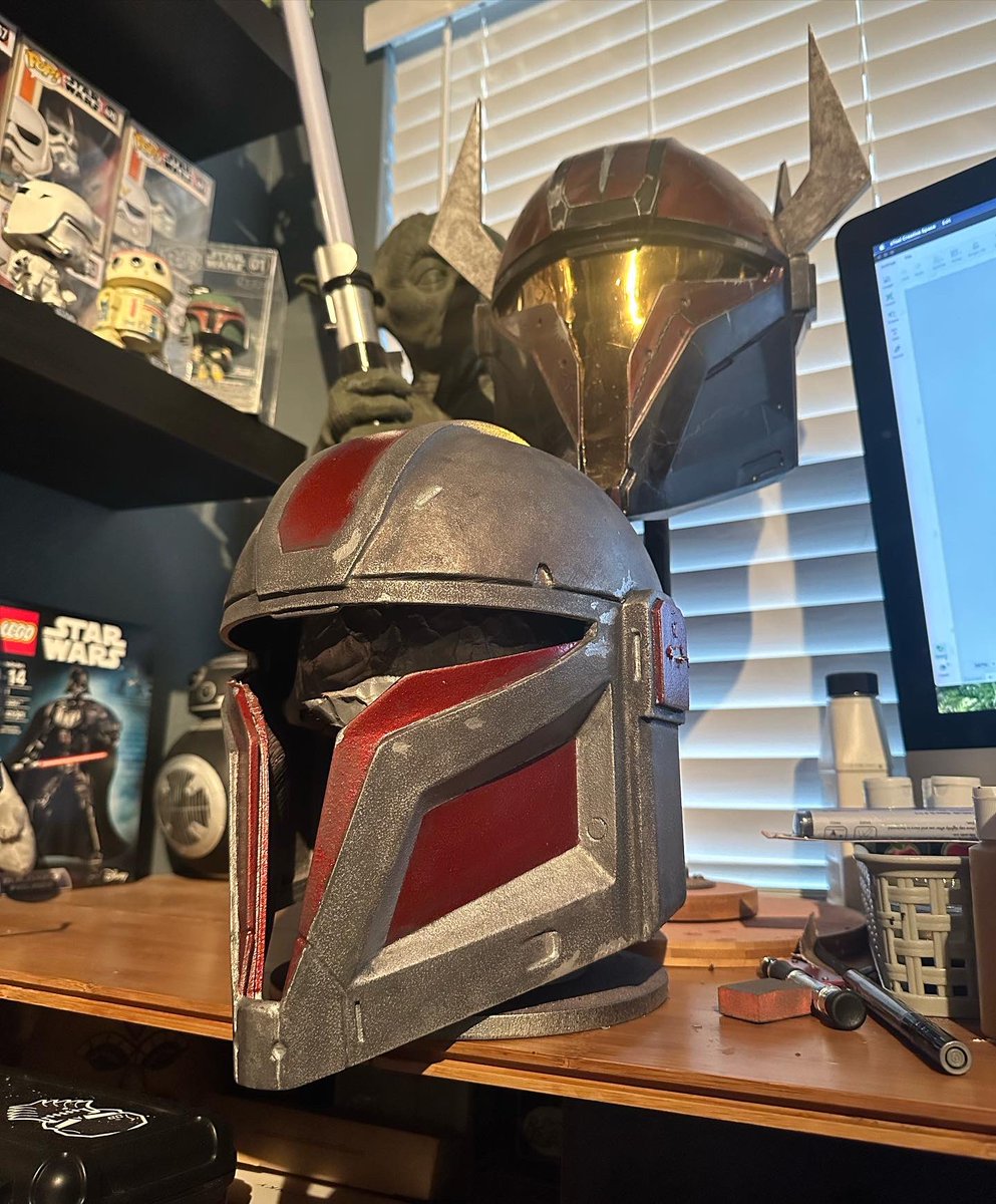 My #Mandalorian helmet builds.