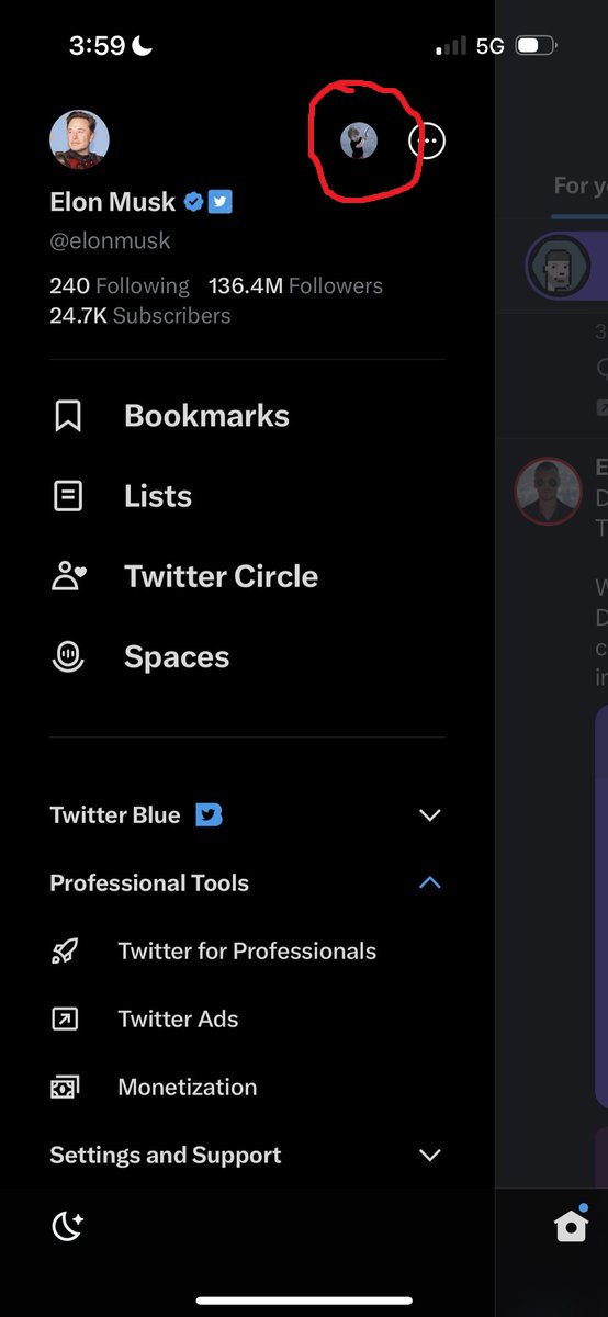 cmcalgary's tweet image. lol so Elon in his infinite wisdom shared a screenshot which showed him logged into an alt account... and of course people found it. He says some bizarre shit.